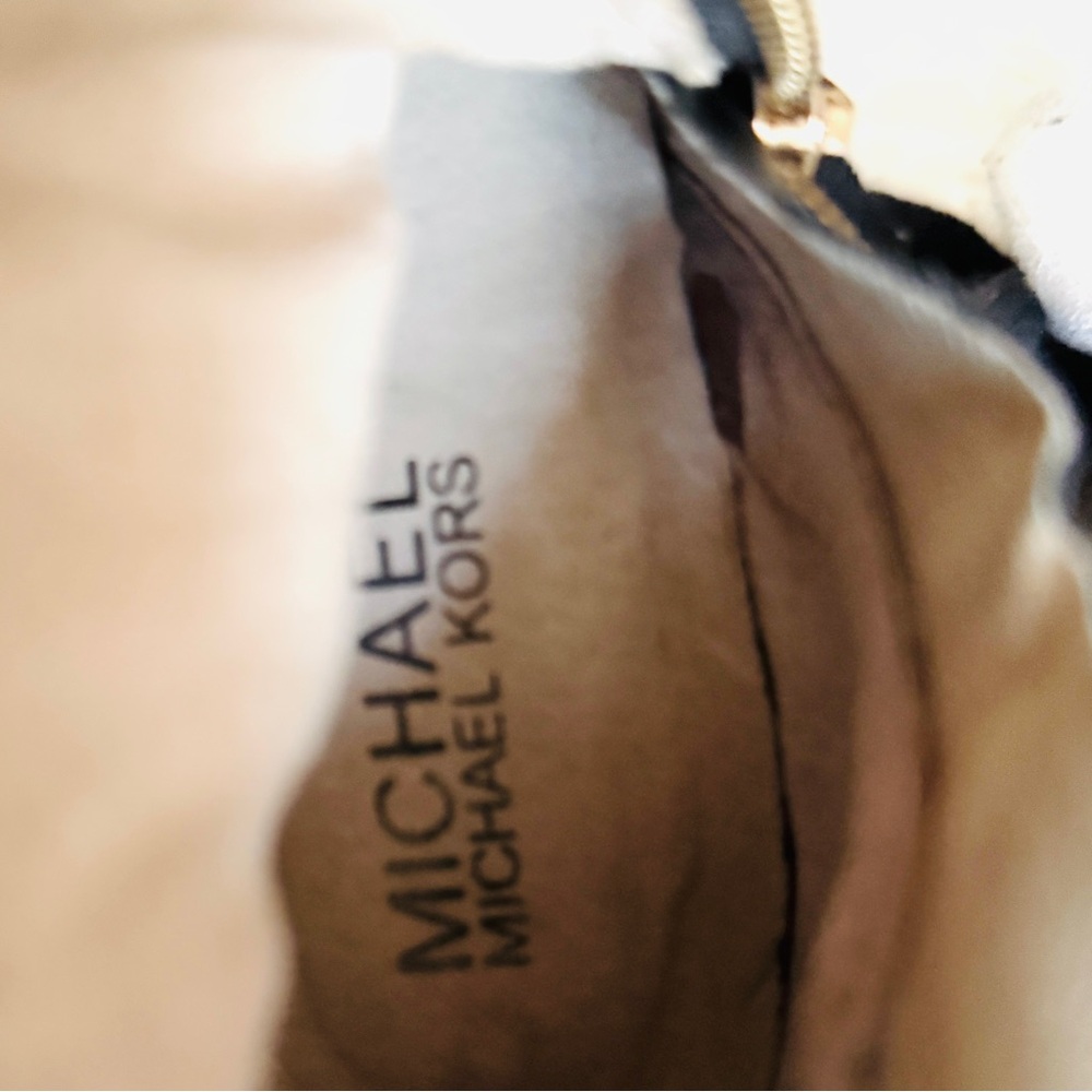 MICHAEL KORS Black Leather Tall Boots Women Size 9 - Picture 14 of 16